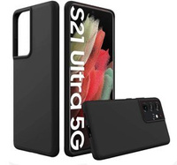 Etui do Samsung Galaxy S21 Ultra, Silicone Lite, czarne