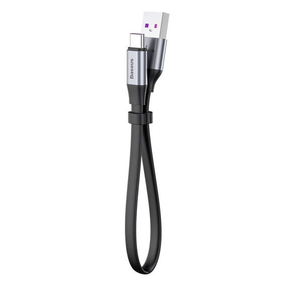 BASEUS  Płaski Kabel USB Type-C SC5A/QC3.0 23cm - Black