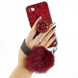 Etui Epoxy Gold iPhone 7/8/SE 2020/SE 2022 - Red