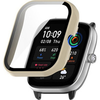 Etui + Szkło 2w1 do Amazfit GTS 4 Mini, Beżowe