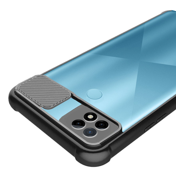 Etui ERBORD do Realme C21, CamShield, Clear/Black