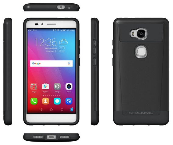 SHTLⓇ Etui Dual Shell Huawei Honor 5X - Black