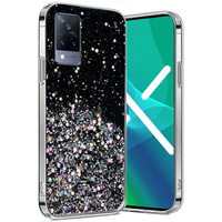 Etui do Vivo V21 5G, Glittery, czarne