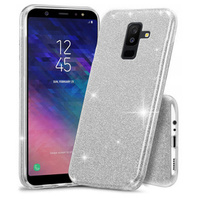 Etui Glitter Case do Samsung Galaxy A6+ Plus 2018, Silver