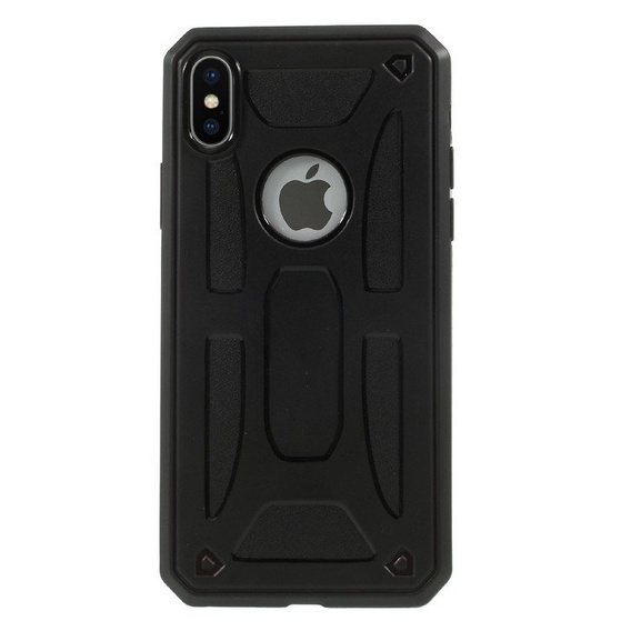 Czarne Etui PROTECTION SHELL Case Apple iPhone X / XS