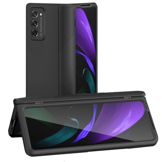 Etui Full Cover do Samsung do Galaxy Z Fold2 5G, ze szkłem, Black