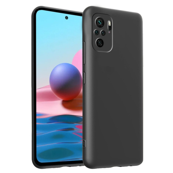 Etui do Xiaomi Redmi Note 10 / 10S, Silicone Lite, czarne