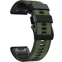 Pasek Silikonowy do Garmin Fenix 26mm, Army Green