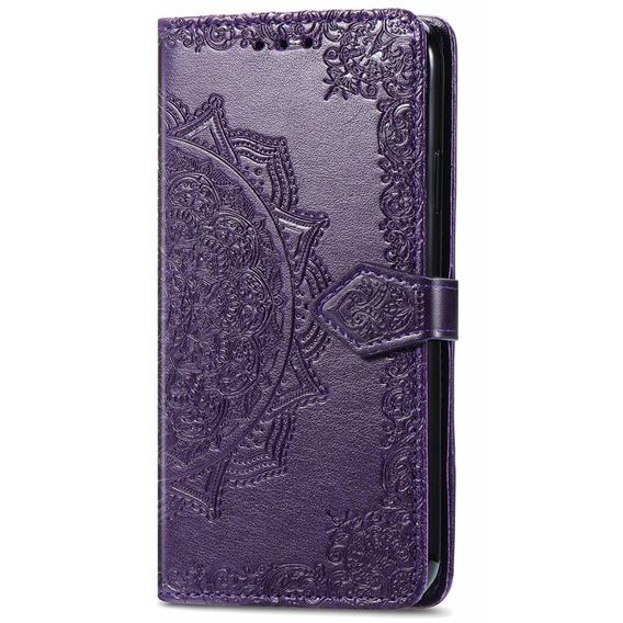 Etui z klapką do Realme 9i / Oppo A96, Mandala, fioletowe