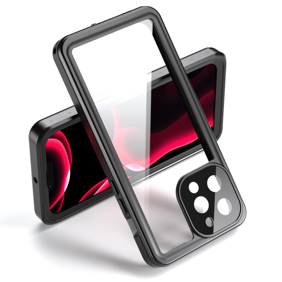 Etui Wodoodporne IP68 do iPhone 13 Pro Max, Redpepper Pro, czarne