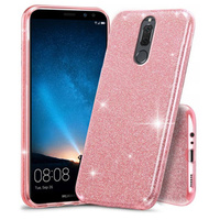 Etui do Huawei Mate 10 Lite, Glitter Case, Różowe