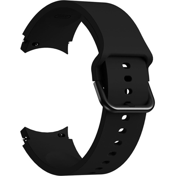 Pasek Silikonowy do Samsung Galaxy Watch 4/5/6 40/42/43/44/45/46/47mm, Czarny
