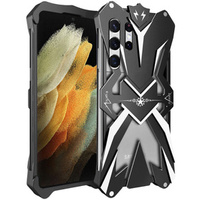 Etui pancerne do Samsung Galaxy S21 Ultra, Aluminum Alloy, czarne