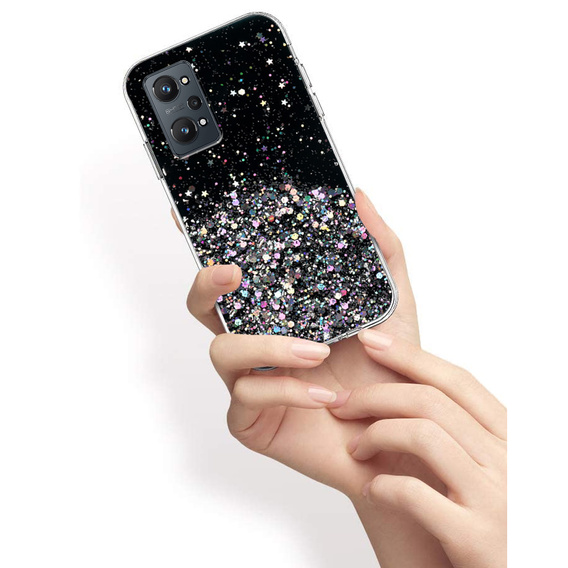 Etui do Realme GT 2 / Realme GT Neo 2, Glittery, czarne