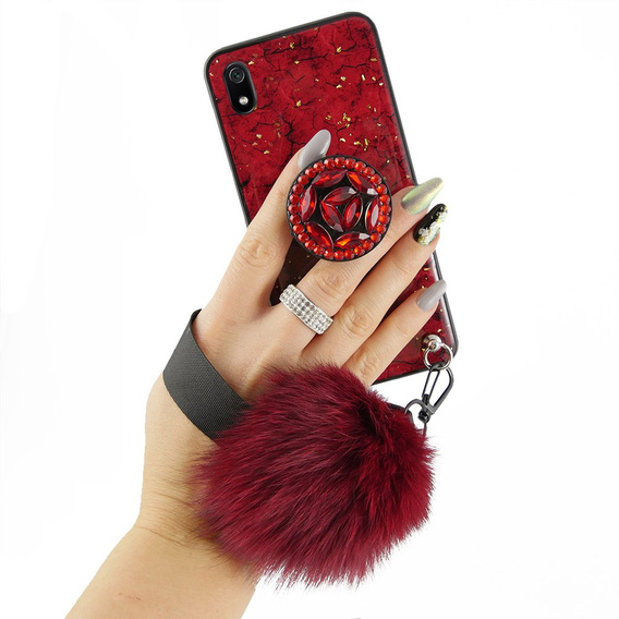 Etui Epoxy Gold Xiaomi Redmi 7A - Red
