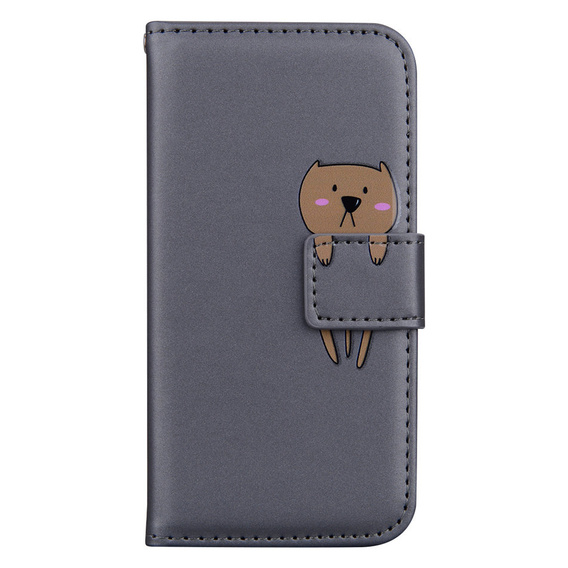 Etui Wallet do Samsung Galaxy A33 5G, Teddy, Grey