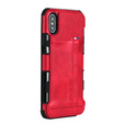 Etui Two Cards Hybrid Case iPhone XS Max 6.5 - Red