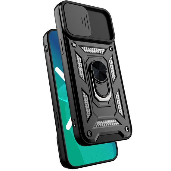 Etui do iPhone XS Max - NOX Camera Slide - Black