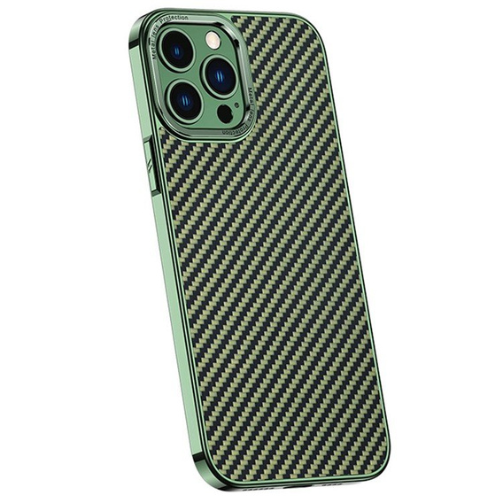 Etui Slim Carbon do iPhone 14 Pro, Green