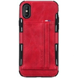 Etui Two Cards Hybrid Case iPhone XS Max 6.5 - Red