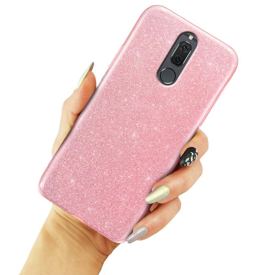 Etui do Huawei Mate 10 Lite, Glitter Case, Różowe