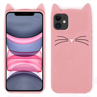 Etui 3D KOT do iPhone 11, Pink