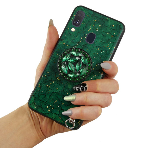 Etui Epoxy Gold Samsung Galaxy A40 - Green