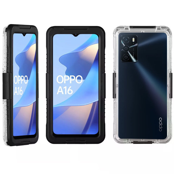 Etui Wodoodporne IP68 do OPPO A16 / A16s, Black