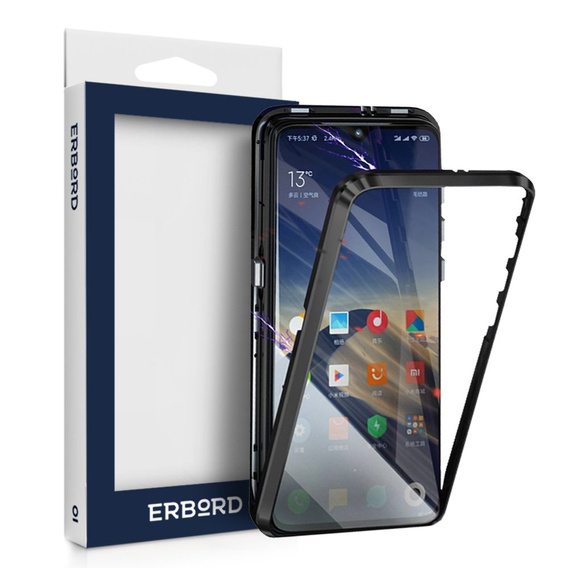 Etui Magnetic back glass do Xiaomi Mi9 SE - Black
