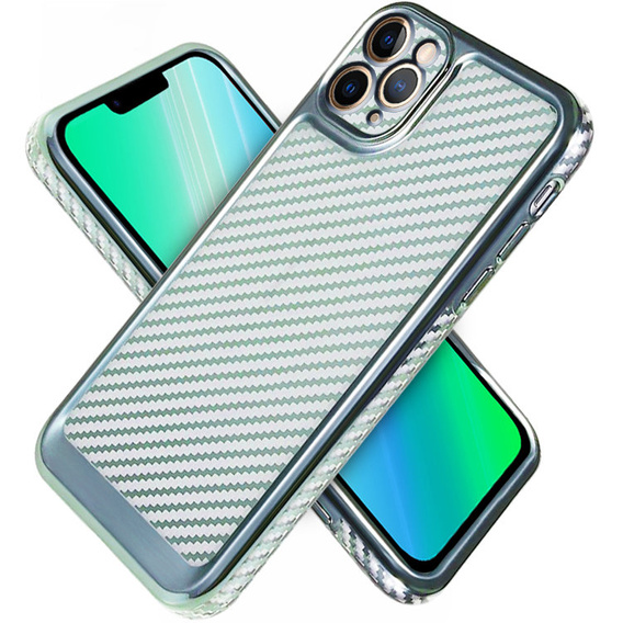 Etui do iPhone 13 Pro Max Carbon Slim Case Obudowa, Niebieskie