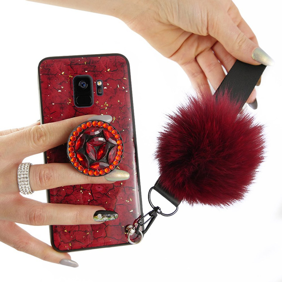 Etui Epoxy Gold Samsung Galaxy S9 - Red
