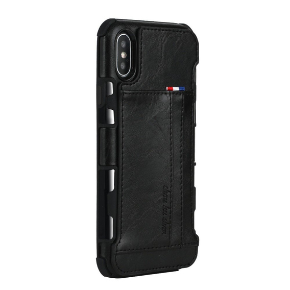 Etui Two Cards Hybrid Case iPhone XS Max 6.5 - Black