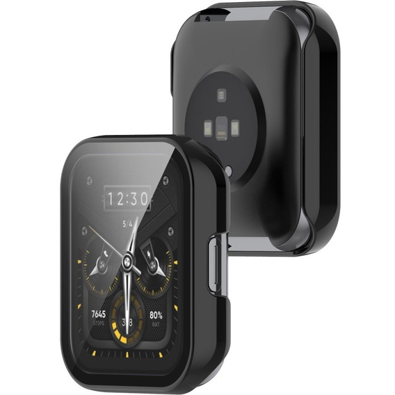 Etui z wbudowanym szkłem hartowanym do Realme Watch 2 Pro, Black