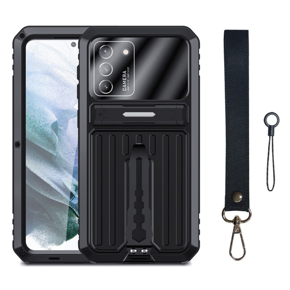 Etui Kickstand Full Cover do Samsung Galaxy S21, Black
