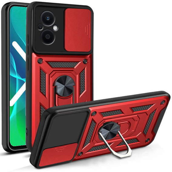 Etui do Oppo Reno7 Lite - NOX Camera Slide - Red