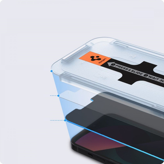 SPIGEN Szkło Hartowane Prywatyzujące do iPhone 13 Pro Max, Glas.TR Privacy