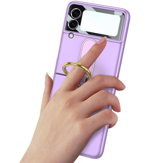 Etui GKK Ring Holder do Samsung Galaxy Z Flip3 5G, Purple