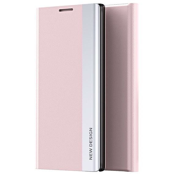 Etui z klapką do Xiaomi Redmi Note 9S/9 Pro/9 Pro Max, Side Magnetic, różowe rose gold