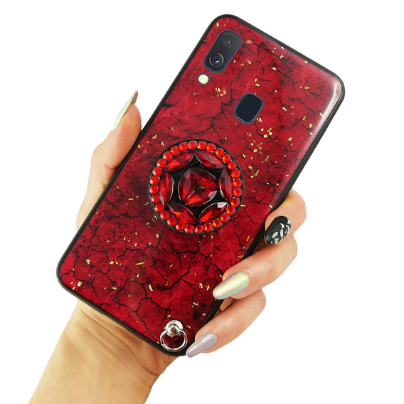 Etui Epoxy Gold Samsung Galaxy A40 - Red
