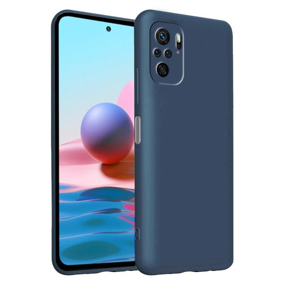 Etui do Xiaomi Redmi Note 10 / 10S, Silicone Lite, granatowe