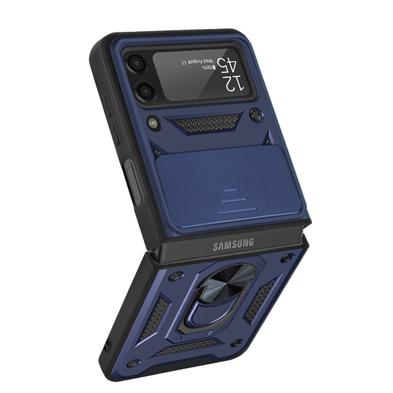 Etui do Samsung Galaxy Z Flip3 5G - NOX Camera Slide - Blue