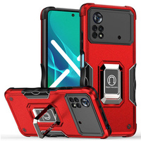 Etui do Xiaomi Poco X4 Pro 4G, Dual-Layer Armor, czerwone