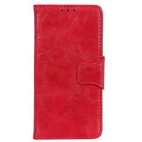 Etui z klapką do Asus Zenfone Max M2 ZB633, Leather Flexi Book, czerwone