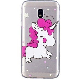 Przezroczyste Etui TPU Case Samsung Galaxy J3 2017, Shy Unicorn