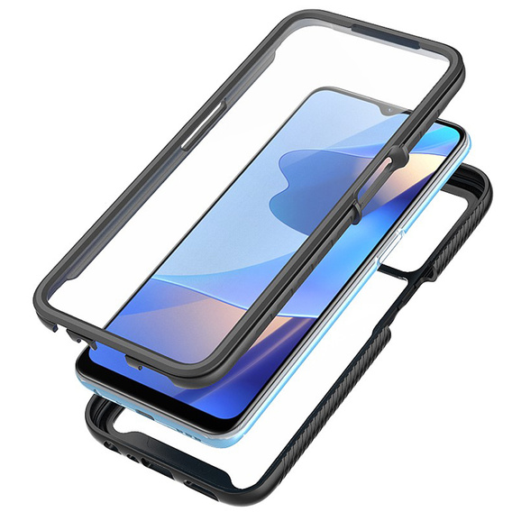 Etui do Oppo A16 / A16s / A54s, Shockproof, z folią, czarne