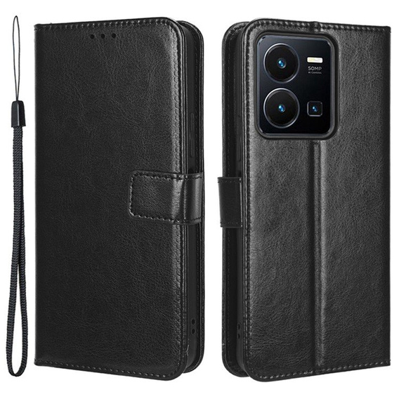 Etui Wallet do Vivo Y35 4G, Black