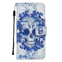 Etui z klapką do Xiaomi Redmi Note 4X, Wallet, Skull Flower