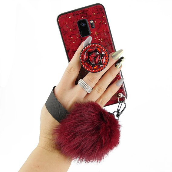 Etui Epoxy Gold Samsung Galaxy S9 - Red