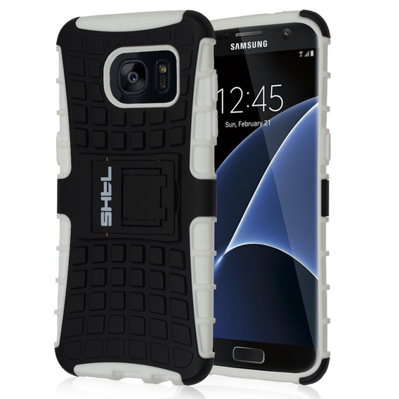 SHTL Etui RUGGED ARMOR Samsung Galaxy S7 Edge - White/Black