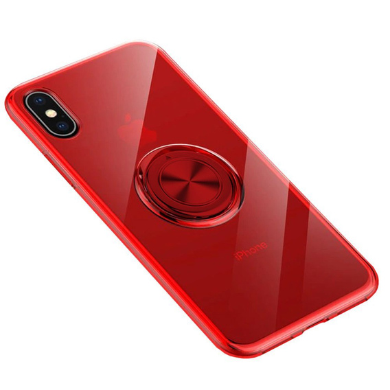 Etui do iPhone X / XS - ERBORD Airbag Ring - Red